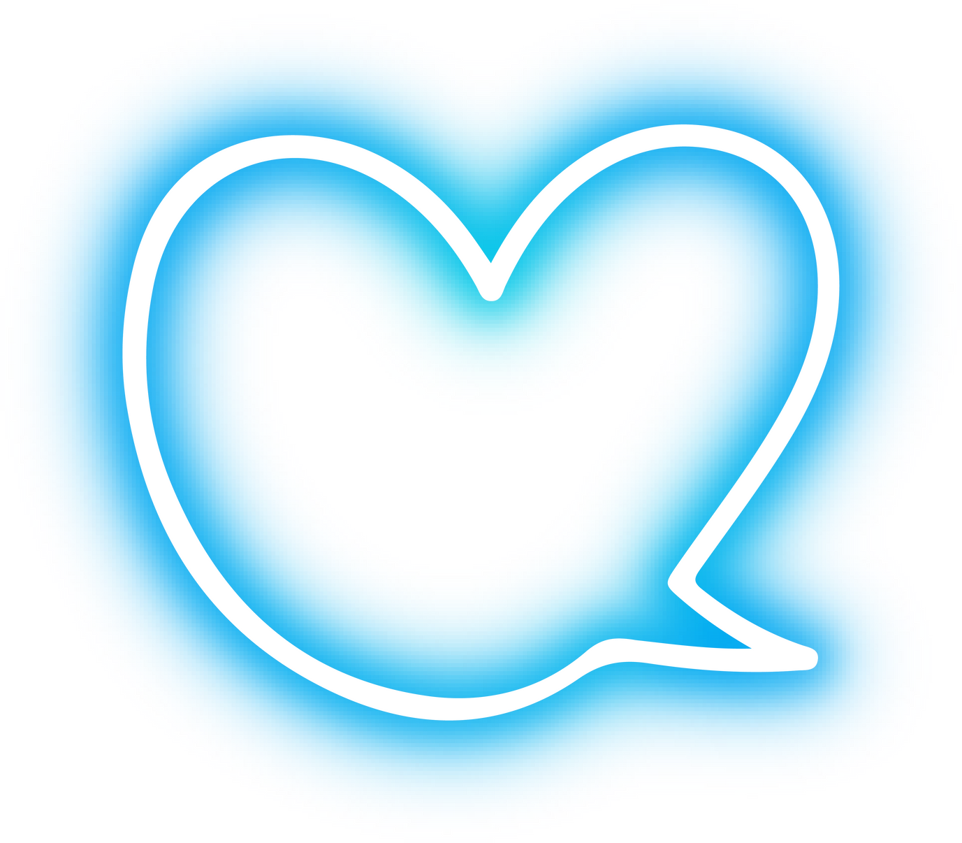 Collection of word bolloon neon